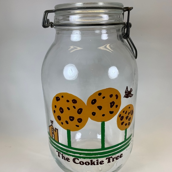 Other - Vintage France Cookie Tree jar Treats Glass